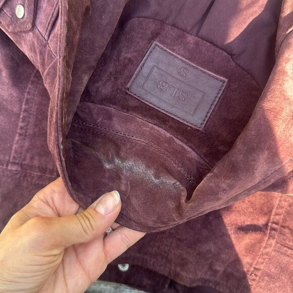 Blank NYC Suede Maroon Jacket - Picture 10 of 12
